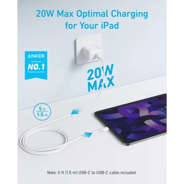 شارژر دیواری 20 وات انکر Anker Select Charger 20W B2347 UK