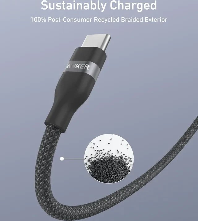 کابل دو سر تایپ سی انکر مدل A82E2 طول 1.8 متر