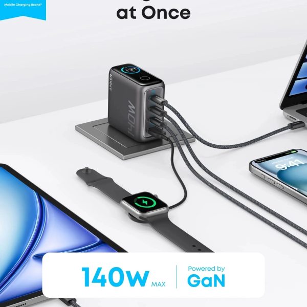 شارژر دیواری 140 وات انکر مدل Anker Laptop Charger B2697