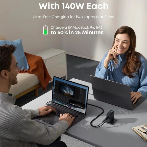 شارژر دیواری 140 وات انکر مدل Anker Laptop Charger B2697