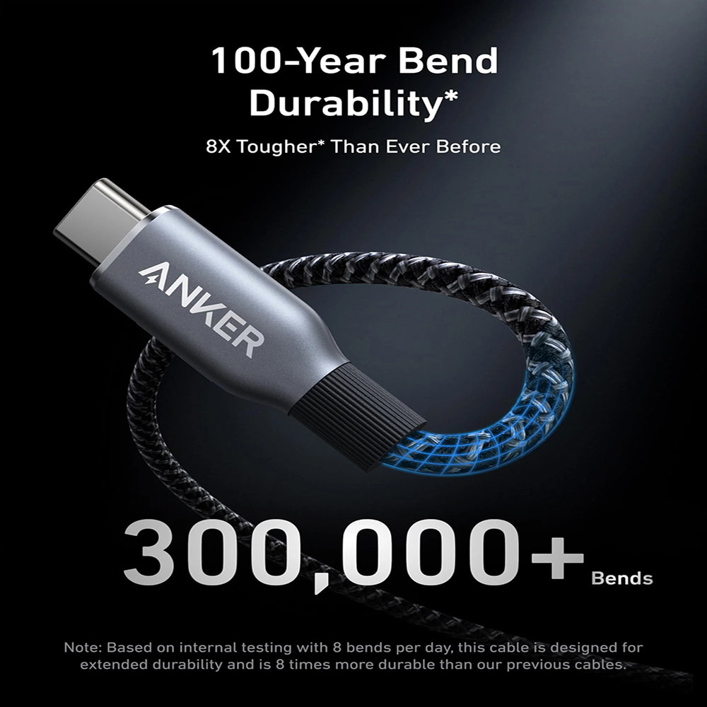 کابل انکر Anker Nano USB-C to USB-C Cable 240W طول ۹۰ سانتی متر مدل A88E2