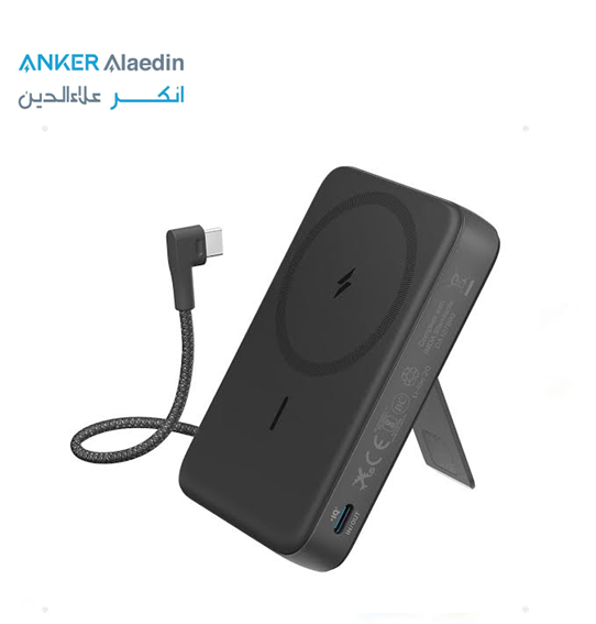 پاوربانک انکر مدل Zolo Magnetic A1685 ظرفیت 10000 میلی آمپر توان 30 وات
