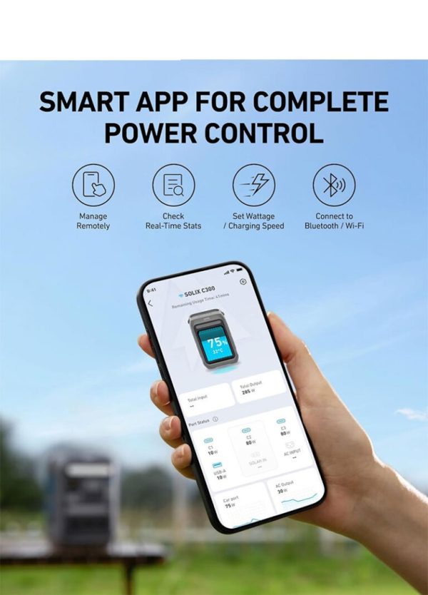 نیروگاه همراه انکر Anker SOLIX C300X(AC PLUG)Portable Power Stationمدل A1723