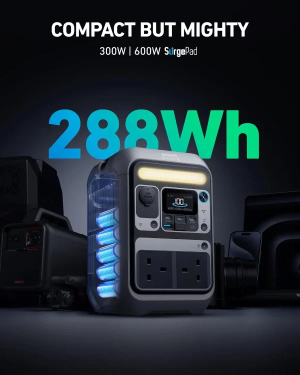 نیروگاه همراه انکرمدل A1722 C300 AC ظرفیت 90000 میلی‌ آمپر ساعت