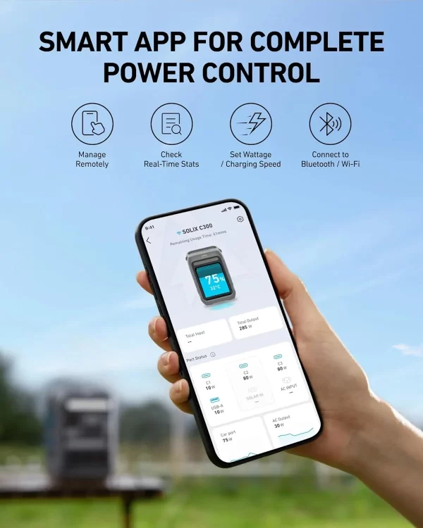 نیروگاه همراه انکرمدل A1722 C300 AC ظرفیت 90000 میلی‌ آمپر ساعت