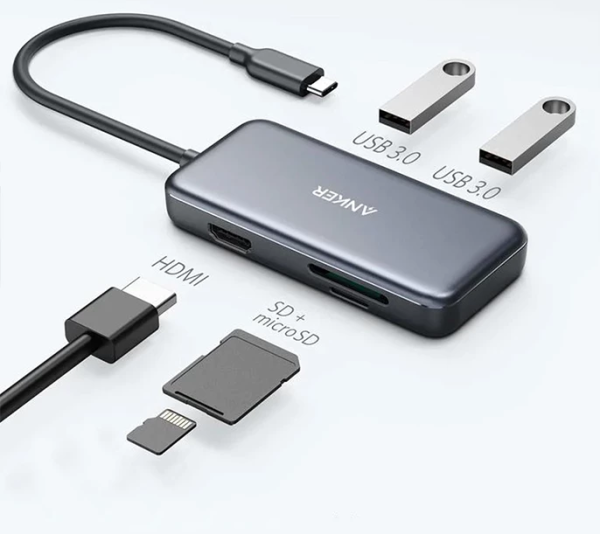 هاب USB-C انکر 5 پورت PowerExpand مدل A8334HA1