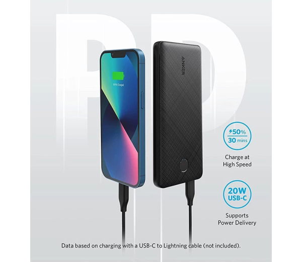 پاوربانک انکر مدل PowerCore Slim A1245 ظرفیت 10000 میلی آمپر ساعت