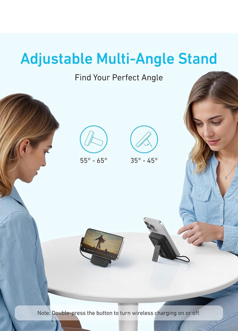 پاوربانک انکر مدل Zolo Magnetic A1685 ظرفیت 10000 میلی آمپر توان 30 وات