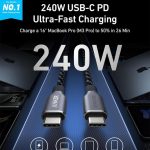 کابل دو سر تایپ سی انکر مدل A88e2 طول 1.8 متر