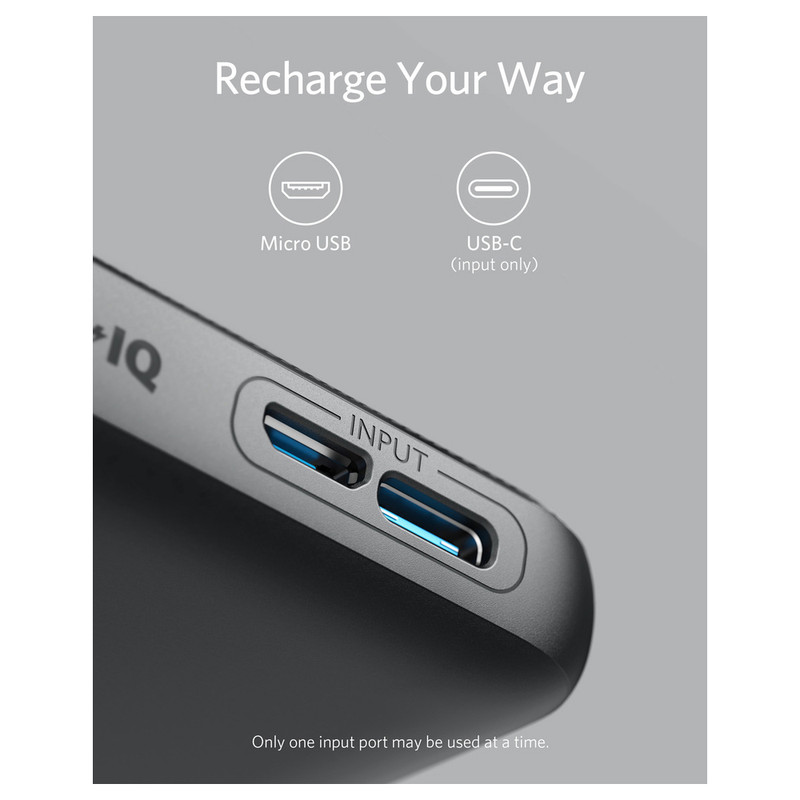 پاوربانک انکر A1229 ظرفیت 10000 هزار میلی آمپر ساعت